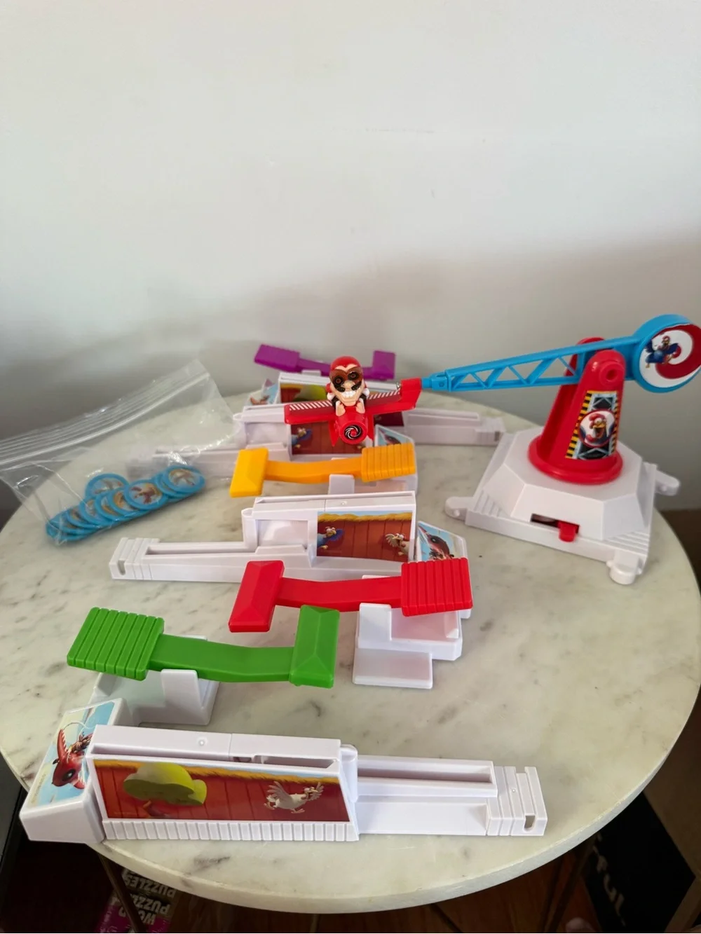 Loopin' Louie Board Game Spin Master Save Your Chicken From Plane